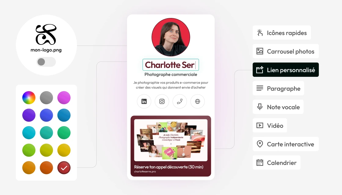 Exemple de profil digital Neear personnalisé